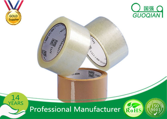 Porcellana Il nastro acrilico trasparente dell'imballaggio dell'adesivo BOPP ha automatizzato/sigillamento manuale per i cartoni fornitore
