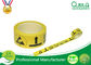 Logo su misura stampato adesivo giallo del nastro d'avvertimento del PE per cautela fornitore