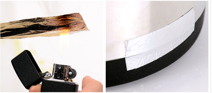 Nastro adesivo acrilico dell'isolamento del foglio di alluminio con sensibile alla pressione