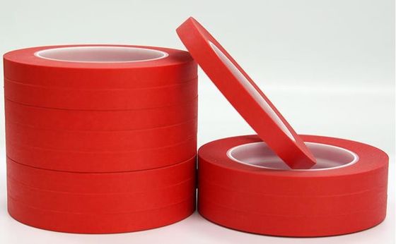 Porcellana La forte adesione termoresistente ha colorato il nastro protettivo/nastro di condotta rosso fornitore